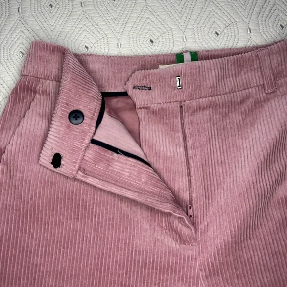 Boden Belgravia wide Leg Corduroy Pants In Blushing Rose Size 6 - Picture 8 of 16